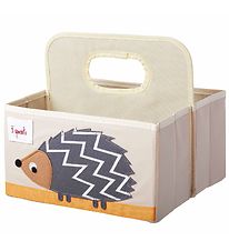 3 Sprouts Storage Basket w. Handle - 25x28x26 - Hedgehog