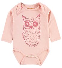 Soft Gallery Bodysuit L/S - Bob - Rose w. Owl