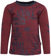 Hummel Pullover - HMLDerrick - Bordeaux m. Print