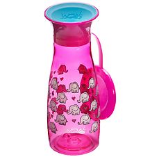 Wow Cup Vattenflaska - Mini - 350 ml - Rosa m. Elefanter