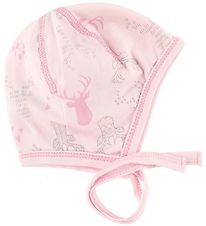 Joha Baby Hat - Wool - Pink w. Reindeer