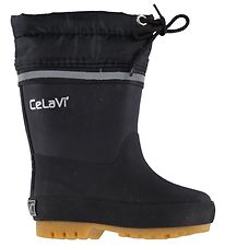 CeLaVi Bottes en Caoutchouc avec Doublure - Noir