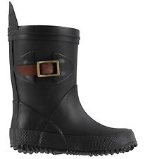 Bisgaard Rubber Boots - Slimfit - Black w. Buckle