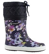 Aigle Bottes Thermiques - Giboulee - Dark Flower