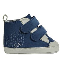 Emporio Armani Pantoffels - Sneakers - Blauw/Grijs