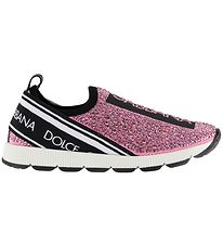 Dolce & Gabbana Sneakers - Roze m. Strass