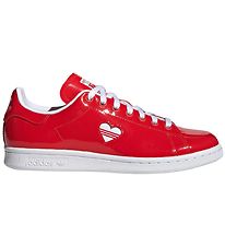 adidas Originals Chaussures - Stan Smith - Rouge av. Coeur