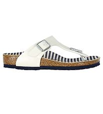 Birkenstock Sandales - Gizeh - Nautical Stripes White