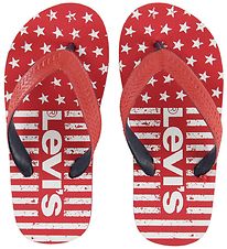 Levi's Slippers - Florida - Rood/Navy