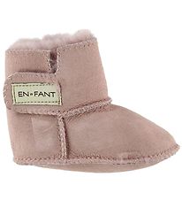 En Fant Lammfellschuhe m. Fr - Rosa