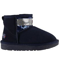 Tommy Hilfiger Boots m. Fr - Navy m. Pailletten