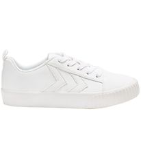 Hummel Skór - HMLBase Court Classic Jr - Hvítur
