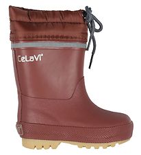 CeLaVi Rubber Boots w. For - Mahogany