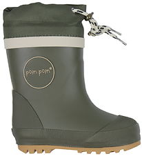 Pom Pom Thermo Boots - Hunter Green
