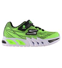 Skechers Skór M. Ljós - Flex-Glow Elite - Skær grænt Black