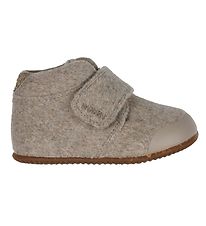 Woden Prewalker Shoes - Kim - Felt - Beige Melange