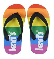 Levis Flip Flops - South Beach 2.0 - Black/Rainbow