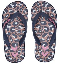 Hummel Flip Flops - Flip Flop Jr- Black Iris/Leopard