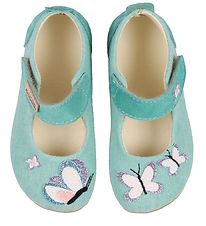 Living Kitzbhel Ballerina Slippers - Aqua Sea w. Butterfly