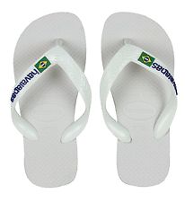 Havaianas Flip Flops - Brazil - White
