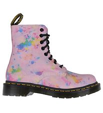 Dr. Martens Stígvél - 1460 Pascal - Bleikt Rainbow Sprunga Suede