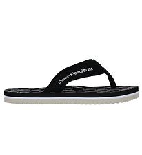 Calvin Klein Flipflops - Logo Print - Sort