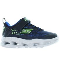 Skechers Shoe w. Light - Vortex-Flash - Black/Blue/Lime