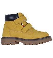 Tommy Hilfiger Bottes - Velcro Bottine - Ocre/Blue