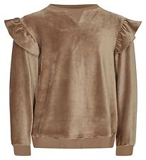 Petit Town Sofie Schnoor Sweatshirt - Velvet - Rib - Taupe