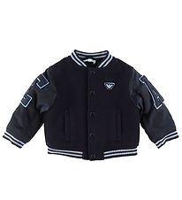 Emporio Armani Jas - Wol - Navy m. Lichtblauw