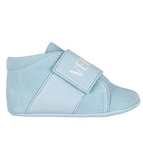 Versace Leder-Krabbelschuhe - Baby Blue