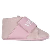 Versace Leder-Krabbelschuhe - Baby Pink