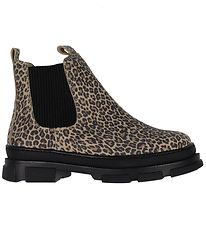 Angulus Winterstiefel - Chelsea - Leopard/Schwarz