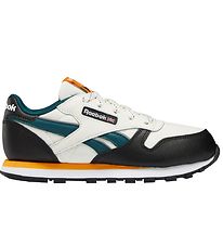 Reebok Skór - Leather - Krít/Core Black/Semi Solar Gold