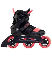 K2 Rollerskates - Trio LT 100 W - Black/Coral