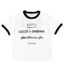 Dolce & Gabbana T-Shirt - Blanc av. Imprim