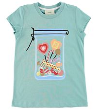 Fendi Kids T-Shirt - Menthe av. Bonbons