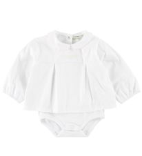 Fendi Kids Bodysuit Blouse L/S - White w. Collar