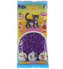 Hama Midi Beads - 6000 pcs - Transparent Purple