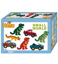 Hama Midi Prlor - Small World - 2000 st - Dinosaurier & Bilar
