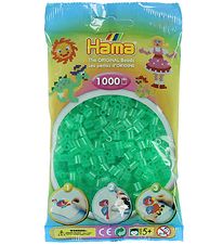 Hama Midi Beads - 1000 pcs - Transparent Green