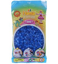 Hama Midi Beads - 1000 pcs - Neon Blue