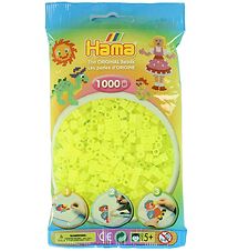 Hama Midi Beads - 1000 pcs - Neon Yellow