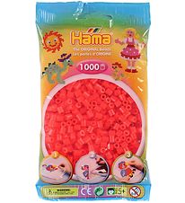 Hama Midi Perles - 1000 pces - 35 Rouge Fluo