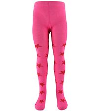 Minymo Tights - Pink w. Stars