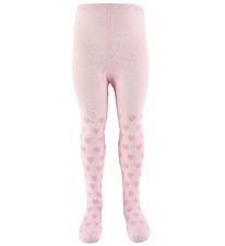 Minymo Tights - Pink w. Hearts