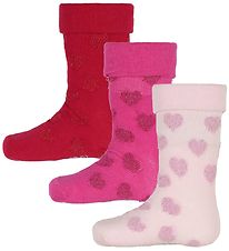 Minymo Socken - 3er-Pack - Pink