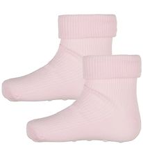 Minymo Socken - 2er-Pack - Anti-Rutsch - Pink