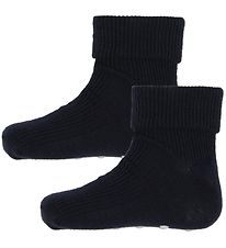 Minymo Socks - 2-Pack - Non-Slip - Navy
