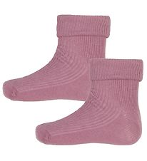 Minymo Chaussettes - 2 Pack - Gl. Rose
